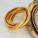 18K gold fashionable three-layer interlocking thread design simple style bracelet - QH Clothing