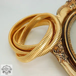 18K gold fashionable three-layer interlocking thread design simple style bracelet - QH Clothing