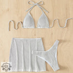 Three Piece Halter Swimsuit - QH Clothing