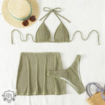 Three Piece Halter Swimsuit - QH Clothing