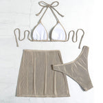 Three Piece Halter Swimsuit - QH Clothing