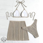 Three Piece Halter Swimsuit - QH Clothing