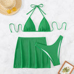 Three Piece Halter Swimsuit - QH Clothing