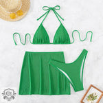 Three Piece Halter Swimsuit - QH Clothing