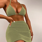 Three Piece Halter Swimsuit - QH Clothing