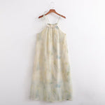 Chinese Oil Painting Tie Dye Dress - QH Clothing