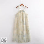 Chinese Oil Painting Tie Dye Dress - QH Clothing