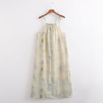 Chinese Oil Painting Tie Dye Dress - QH Clothing