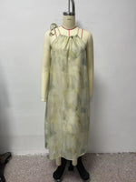 Chinese Oil Painting Tie Dye Dress - QH Clothing