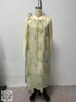 Chinese Oil Painting Tie Dye Dress - QH Clothing