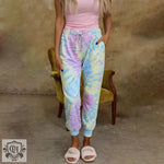 Tie Dye Lace Up Leggings - QH Clothing