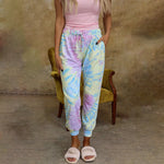 Tie Dye Lace Up Leggings - QH Clothing