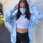 Trendy Tie Dye Hooded Jacket - QH Clothing