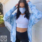 Trendy Tie Dye Hooded Jacket - QH Clothing