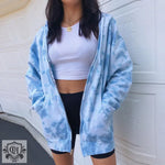 Trendy Tie Dye Hooded Jacket - QH Clothing