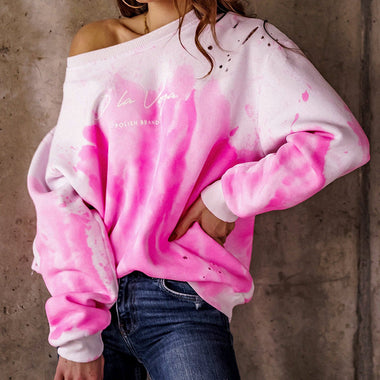 Tie-Dye Loose Fit Sweatshirt - QH Clothing