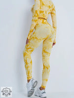 Tie Dye High Waist Yoga Suit - QH Clothing