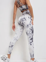 Tie Dye High Waist Yoga Suit - QH Clothing