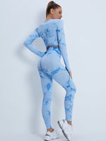 Tie Dye High Waist Yoga Suit - QH Clothing