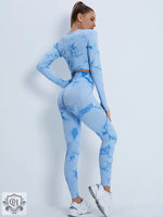 Tie Dye High Waist Yoga Suit - QH Clothing