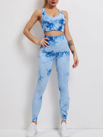 Tie Dye High Waist Yoga Suit - QH Clothing