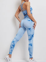 Tie Dye High Waist Yoga Suit - QH Clothing