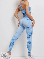 Tie Dye High Waist Yoga Suit - QH Clothing