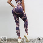 Tie Dye High Waist Yoga Suit - QH Clothing