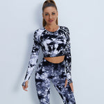 Tie Dye High Waist Yoga Suit - QH Clothing