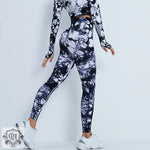 Tie Dye High Waist Yoga Suit - QH Clothing