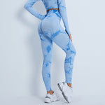 Tie Dye High Waist Yoga Suit - QH Clothing