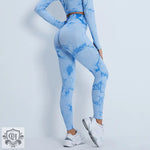 Tie Dye High Waist Yoga Suit - QH Clothing