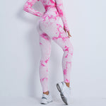 Tie Dye High Waist Yoga Suit - QH Clothing