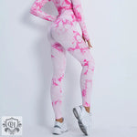 Tie Dye High Waist Yoga Suit - QH Clothing