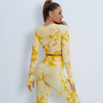 Tie Dye High Waist Yoga Suit - QH Clothing