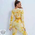 Tie Dye High Waist Yoga Suit - QH Clothing