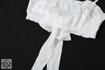 Tie-Up Top & High Waist Shorts Pajama Set - Clothing