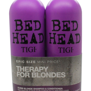 Tigi Duo Pack Bed Head Dumb Blonde 750ml Shampoo + 750ml Conditioner - Hair Care