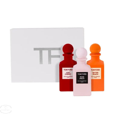 Tom Ford Private Blend Mini Decanter Gift Set 12ml Rose Prick EDP + 12ml Lost Cherry EDP + 12ml Bitter Peach EDP - QH Clothing