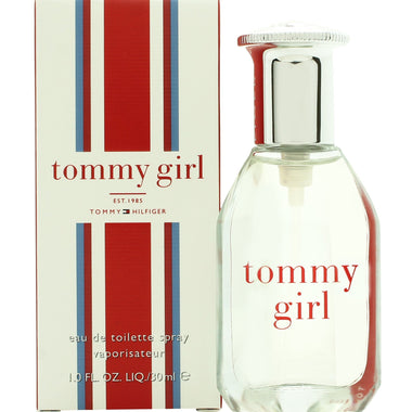 Tommy Hilfiger Tommy Girl Eau de Toilette 30ml bottle and packaging with red, white, blue stripes