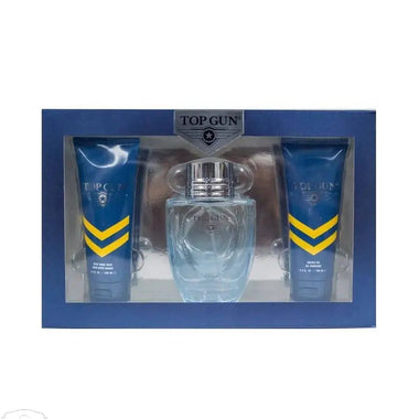 Top Gun Chevron Gift Set 100ml EDT + 100ml Shower Gel + 100ml Aftershave Balm - QH Clothing