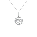 Elegant Diamond Tree of Life Pendant Necklace in Gift Box -  QH Clothing