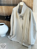 Spring Trench Coat with Stand Collar - QH Clothing