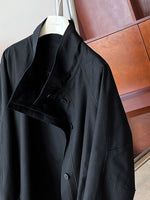 Spring Trench Coat with Stand Collar - QH Clothing