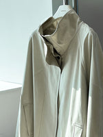 Spring Trench Coat with Stand Collar - QH Clothing