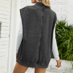 Trendy Denim Sleeveless Vest - Clothing