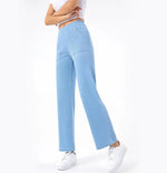 Summer Multi Pocket Workwear Jeans Women Retro Trendy High Waist Slimming Straight Wide Leg Casual Pants - Quality Home Clothing| Beauty