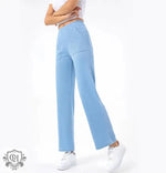 Summer Multi Pocket Workwear Jeans Women Retro Trendy High Waist Slimming Straight Wide Leg Casual Pants - Quality Home Clothing| Beauty