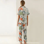 ​Tropical Silk Pajama Set -  QH Clothing