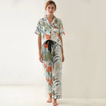 ​Tropical Silk Pajama Set -  QH Clothing